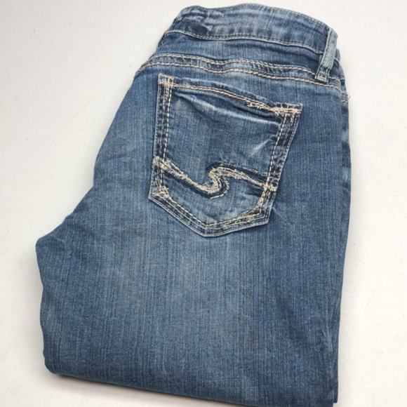 Silver Jeans Denim - VINTAGE SILVER SUKI SLIM BOOTCUT JEANS 29x35 SILVER STYLE 😎